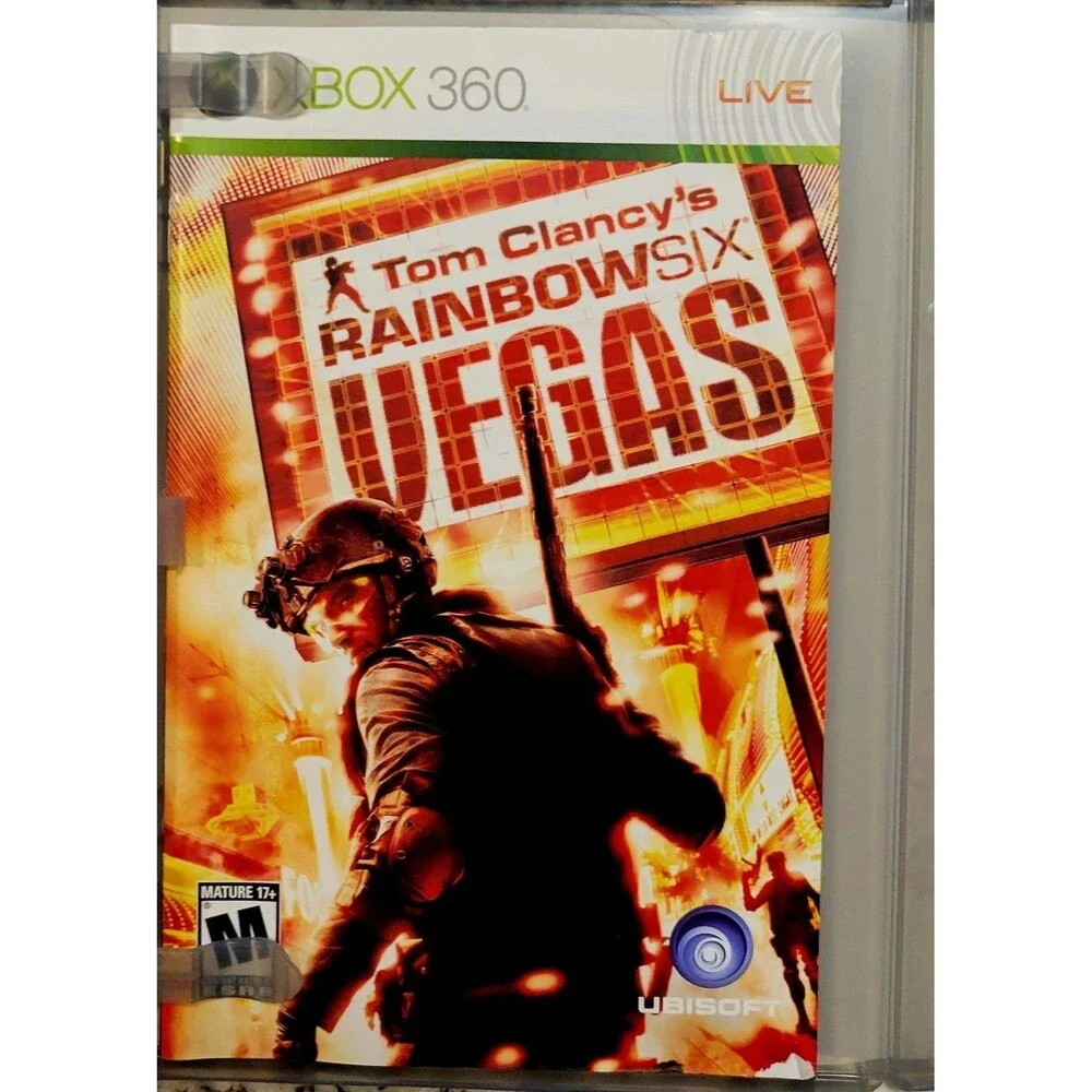 XBOX 360: RAINBOW SIX VEGAS - PLATINUM HITS,  CIB, VG COND, MANUAL, FAST SHIP